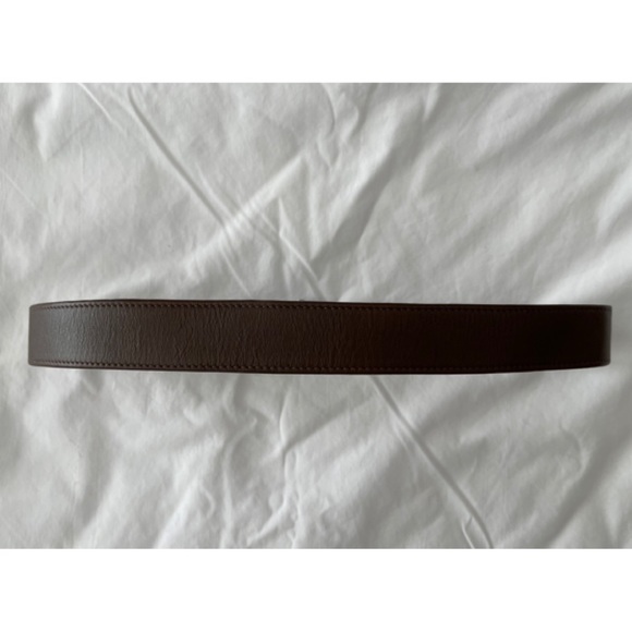 ✨Vintage Rare CHANEL 96P CC Logo Runway Collection Brown Leather Belt - Picture 7 of 15